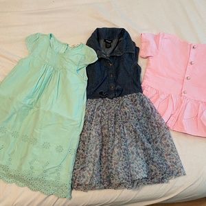 Toddler Girls' Dresses and blouse Size 4-5